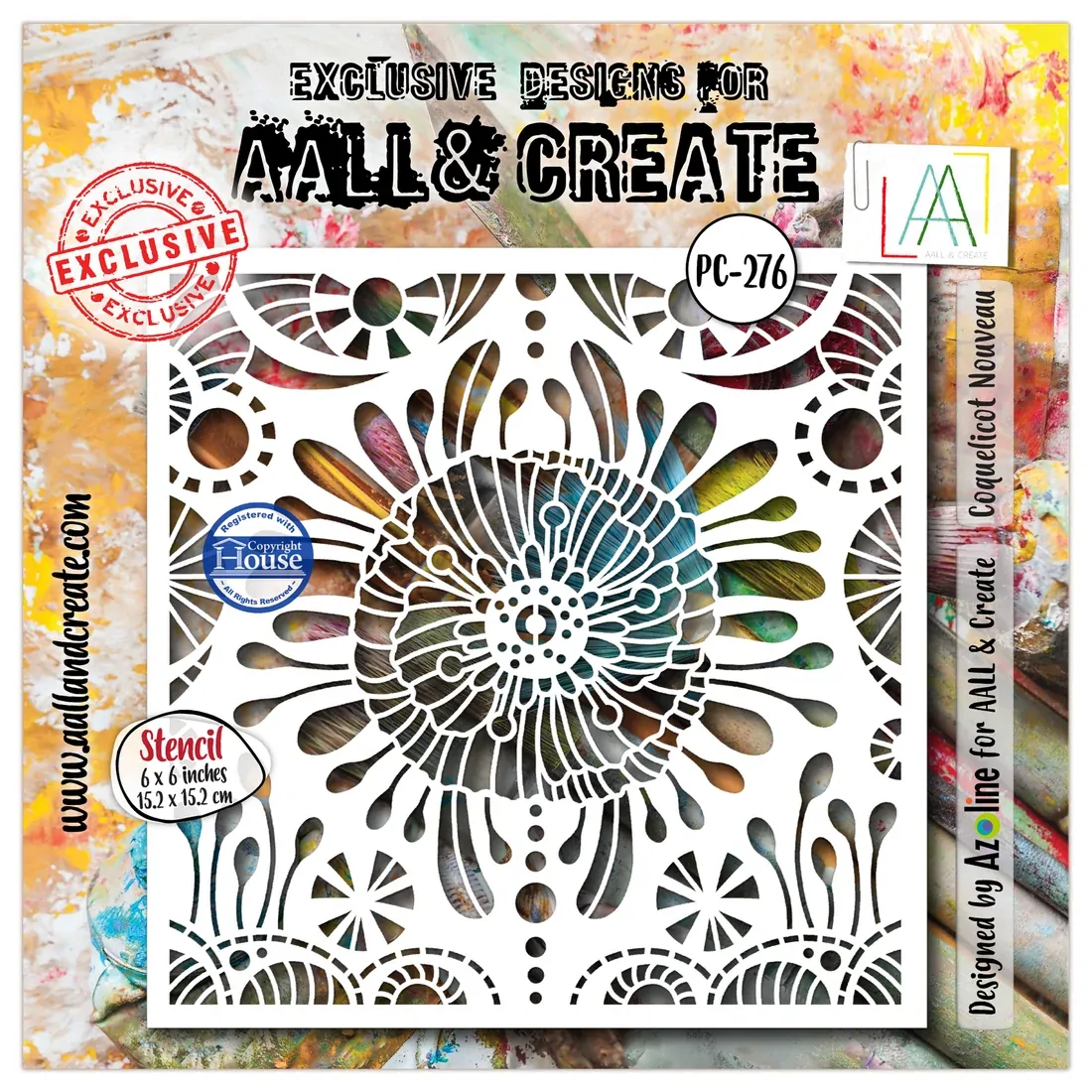 AALL & Create Stencil - Coquelicot Nouveau