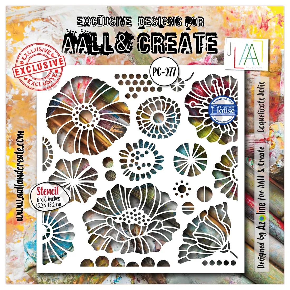 AALL & Create Stencil - Coquelicot Jolis