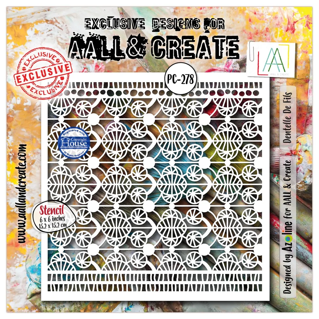 AALL & Create Stencil - Dentelle De Fils
