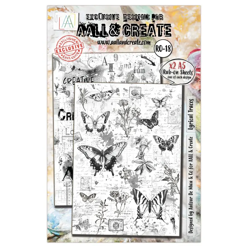 AALL & Create Rub-Ons - Lyrical Traces