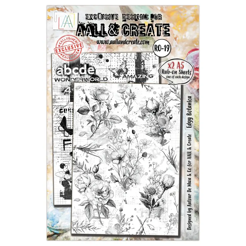 AALL & Create Rub-Ons - Edgy Botanica