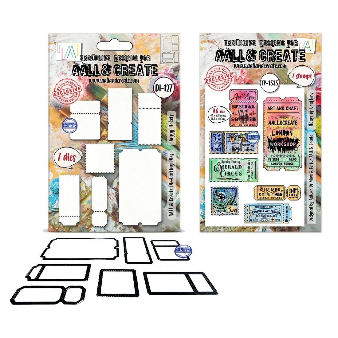 AALL & Create A6 Little Post Office Stamp Set & Marching Die