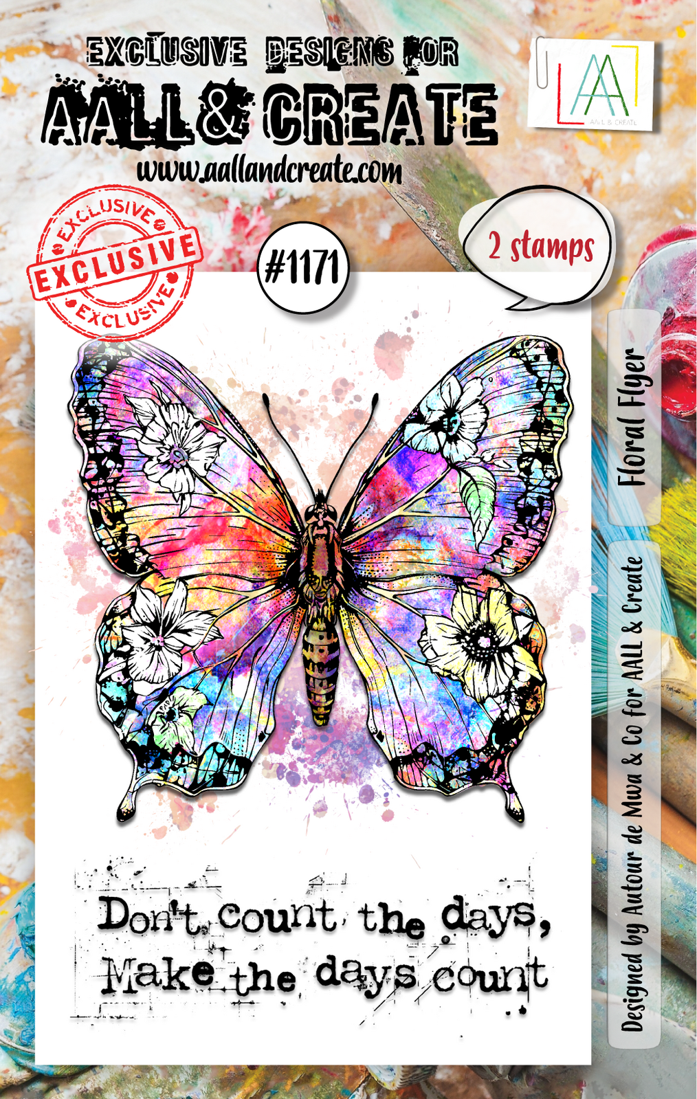 AALL & Create Stamp Set - Floral Flyer