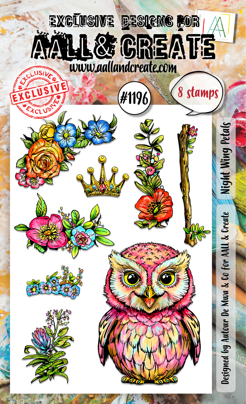 AALL & Create Stamp Set - Night Wing Petals