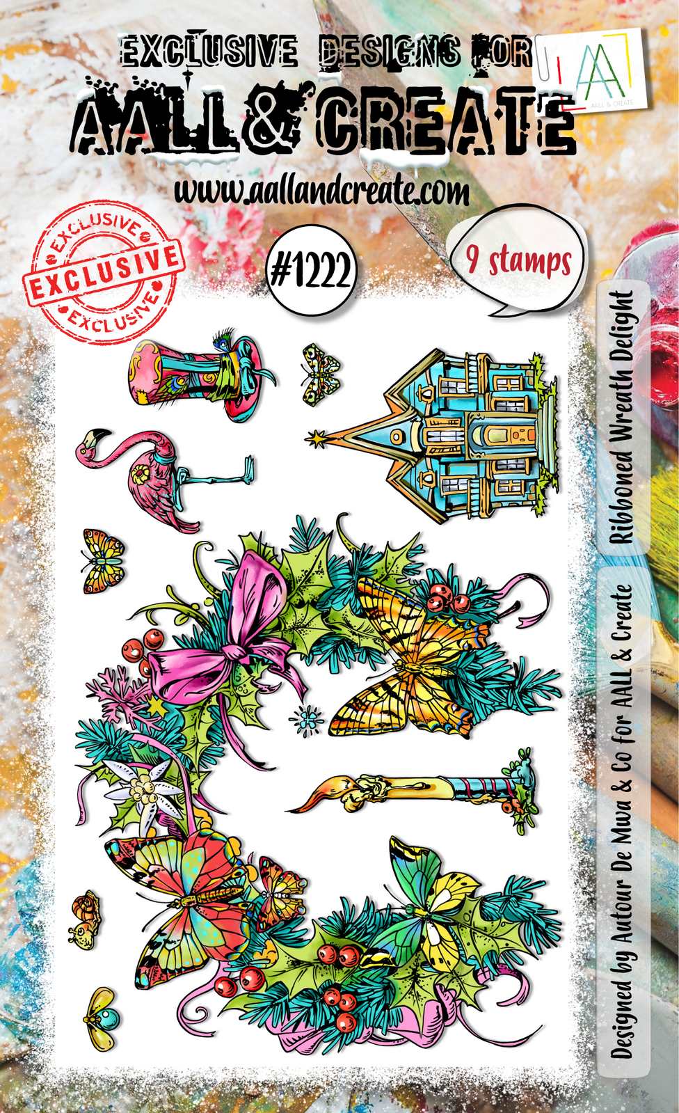 AALL & Create Stamp Set - Ribboned Wreath Delight