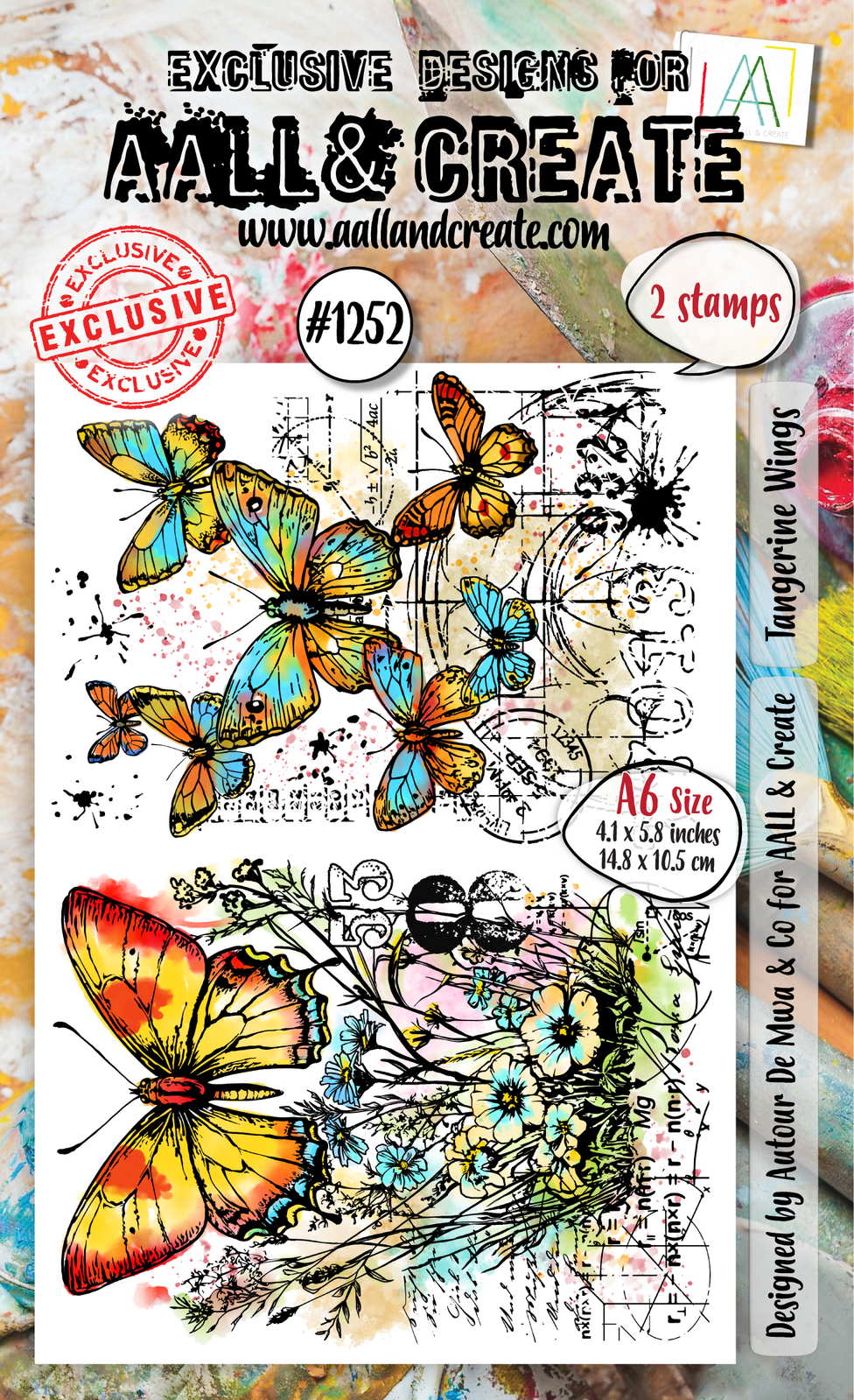 AALL & Create Stamp Set - Tangerine Wings