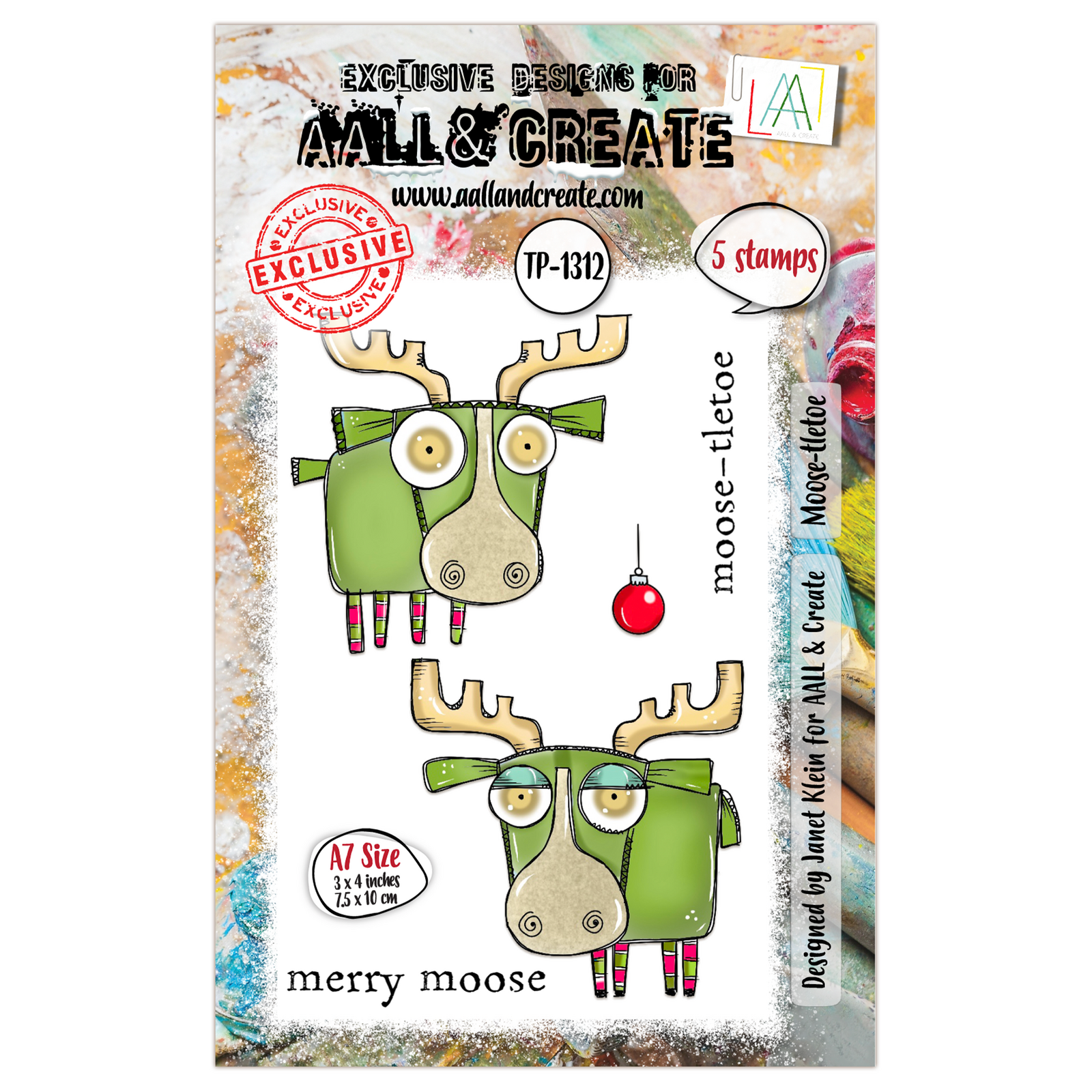 AALL & Create Stamp Set - Moose-tletoe
