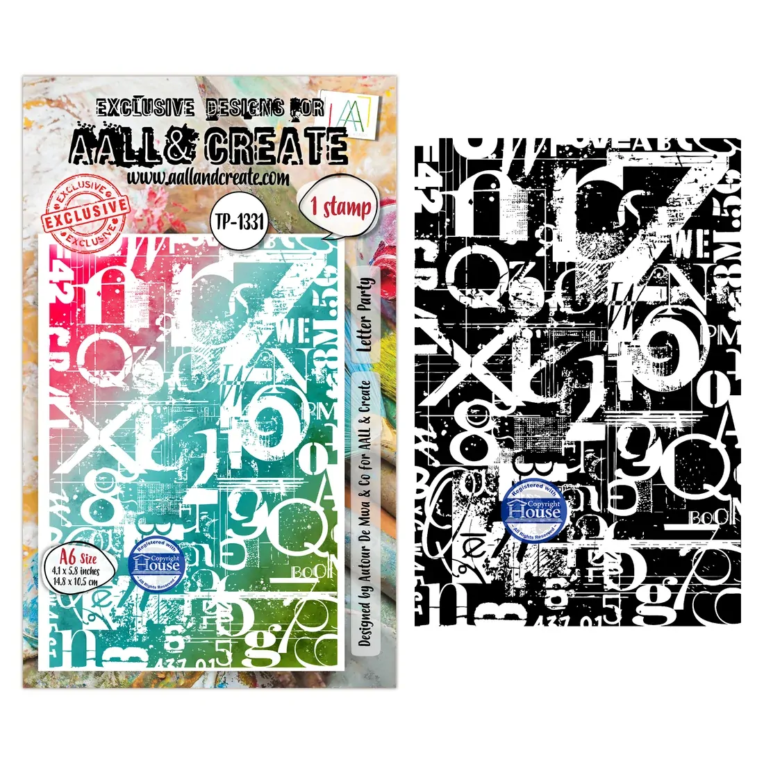 AALL & Create A6 Stamp Set - Letter Party