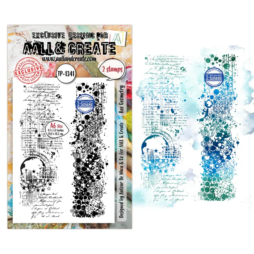AALL & Create A6 Stamp Set - Bee Geometry