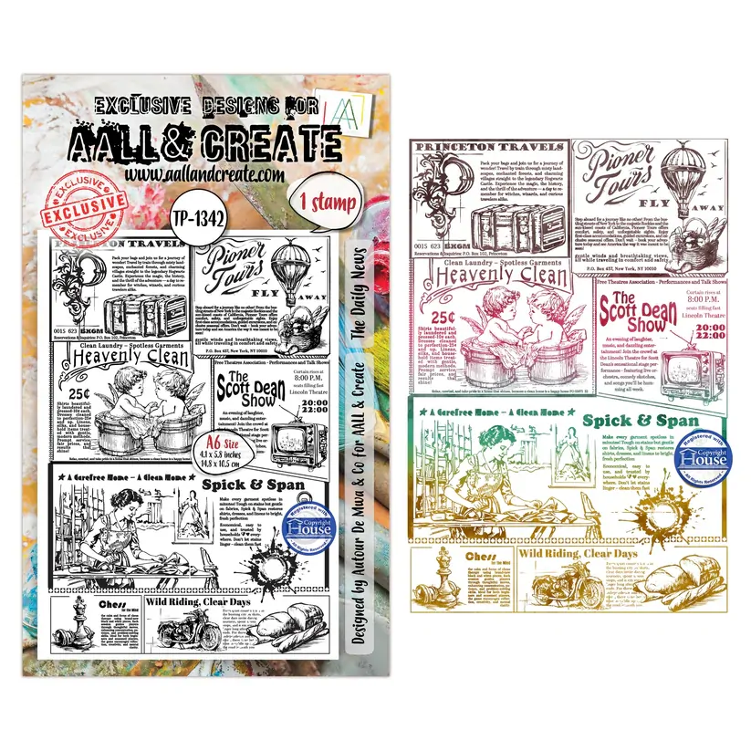 AALL & Create A6 Stamp Set - The Daily News