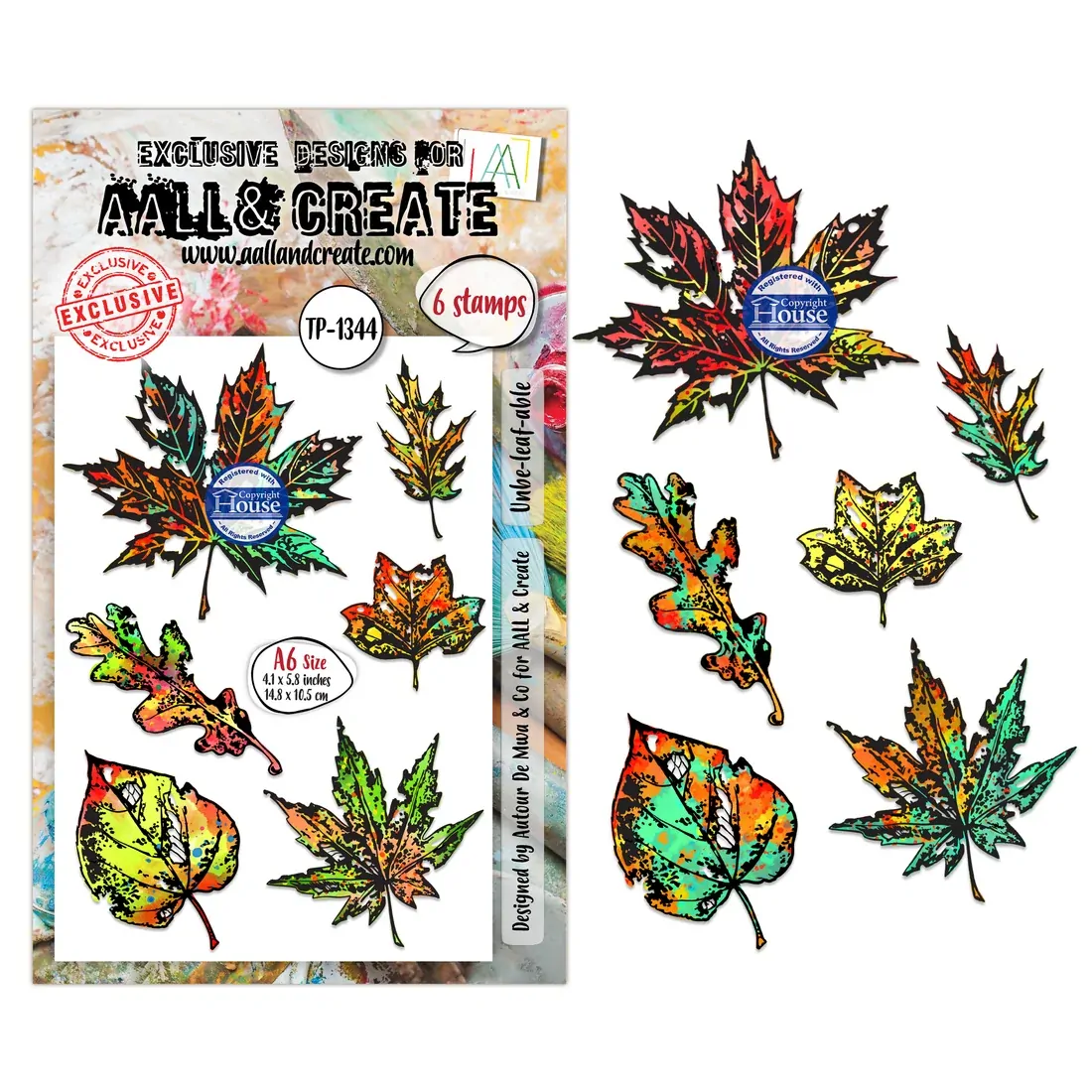 AALL & Create A6 Stamp Set - Unbe-Leaf-able