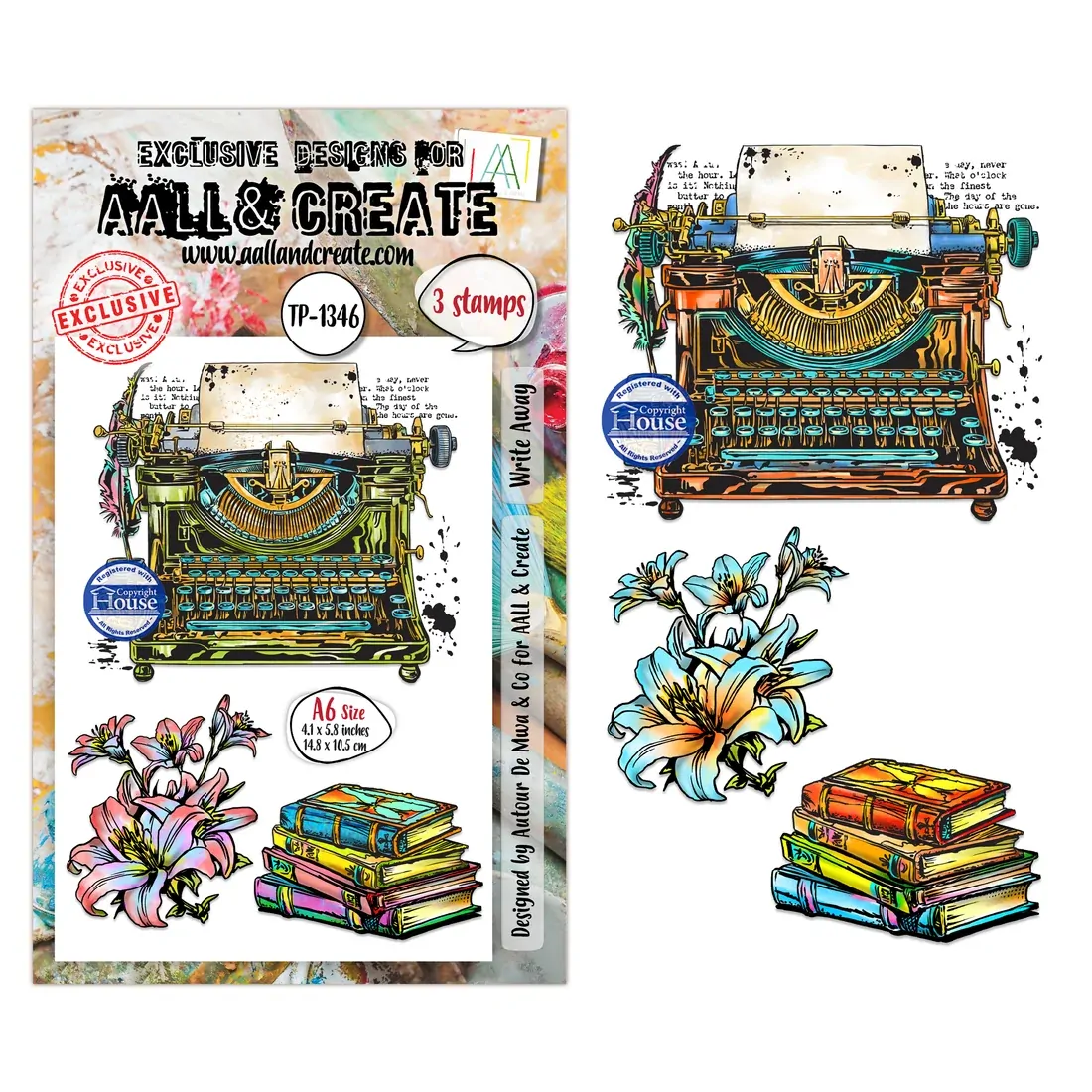 AALL & Create A6 Stamp Set - Write Away