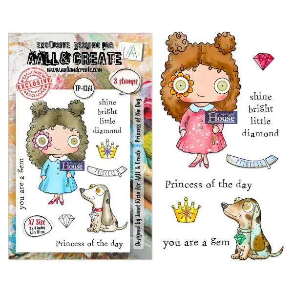 AALL & Create A7 Stamp Set - Princess Of The Day