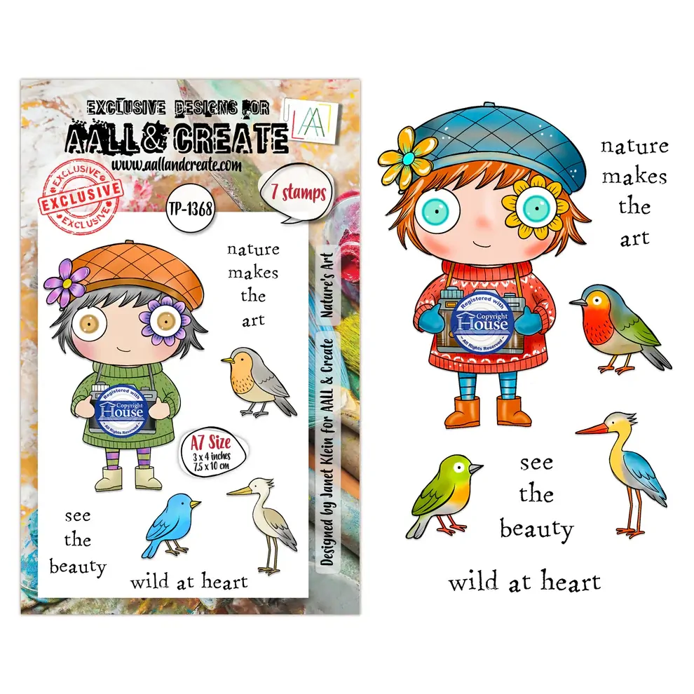 AALL & Create A7 Stamp Set - Nature's Art