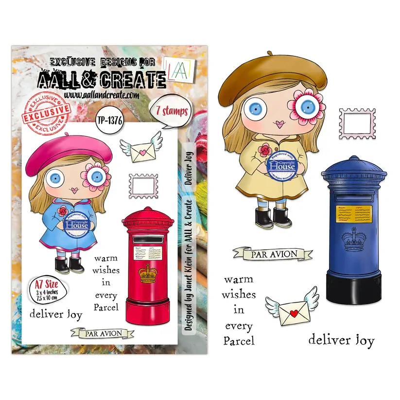 AALL & Create A7 Stamp Set - Deliver Joy