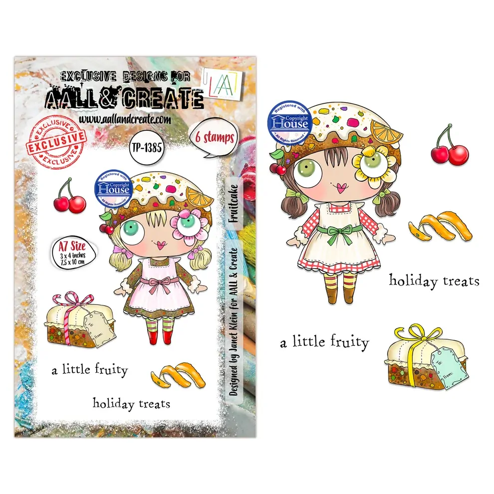 AALL & Create A7 Stamp Set - Fruitcake