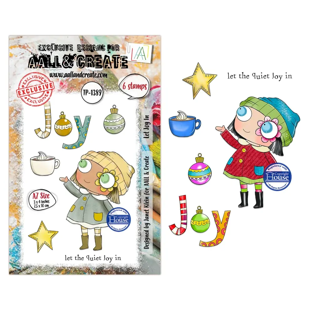 AALL & Create A7 Stamp Set - Let Joy In