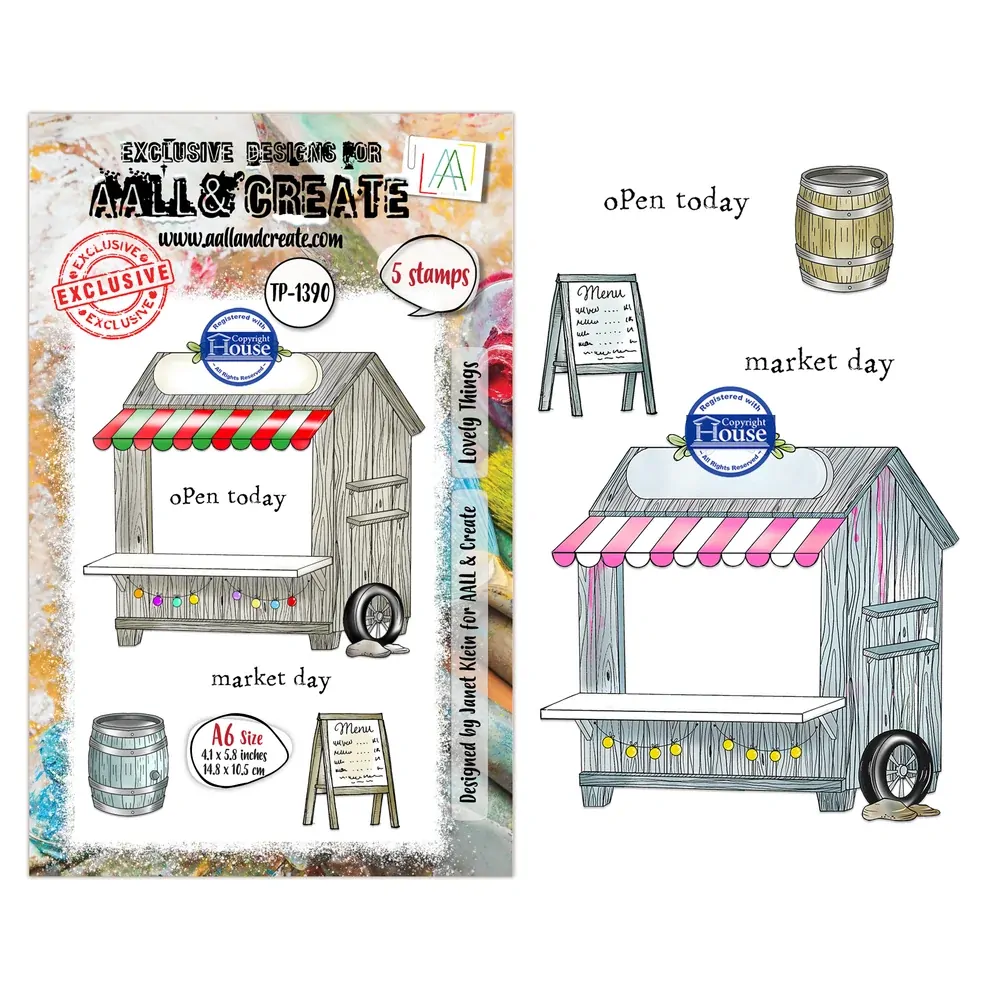 AALL & Create A6 Stamp Set - Lovely Things