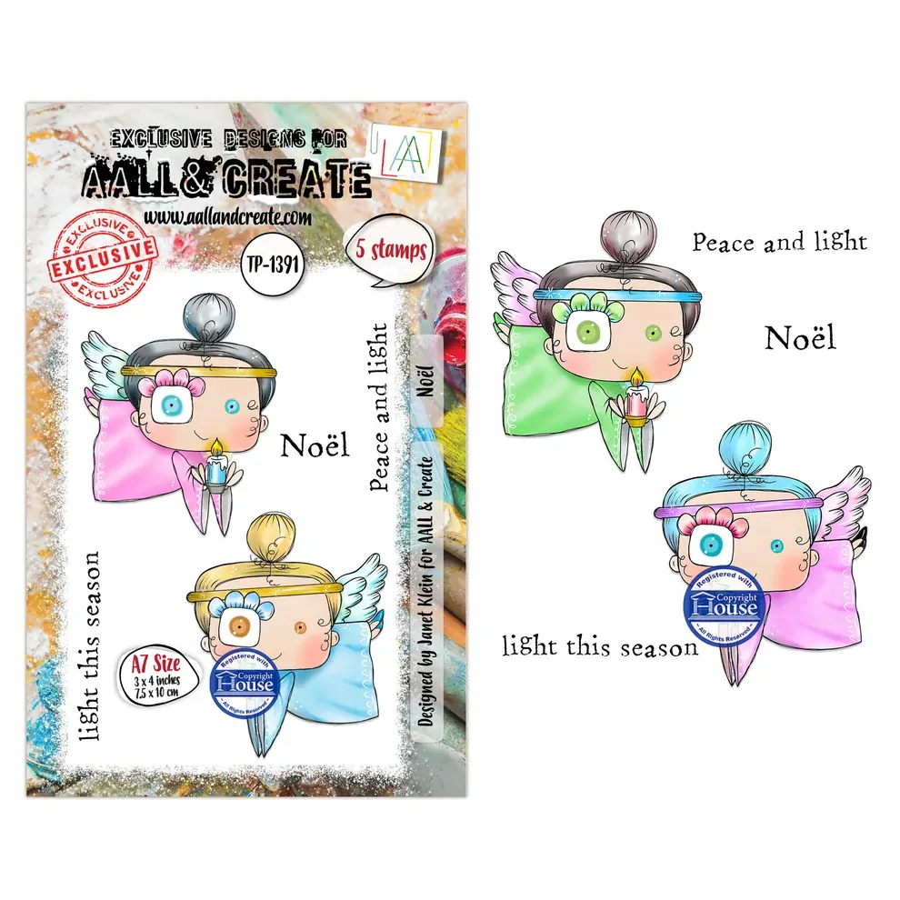 AALL & Create A7 Stamp Set - Noel