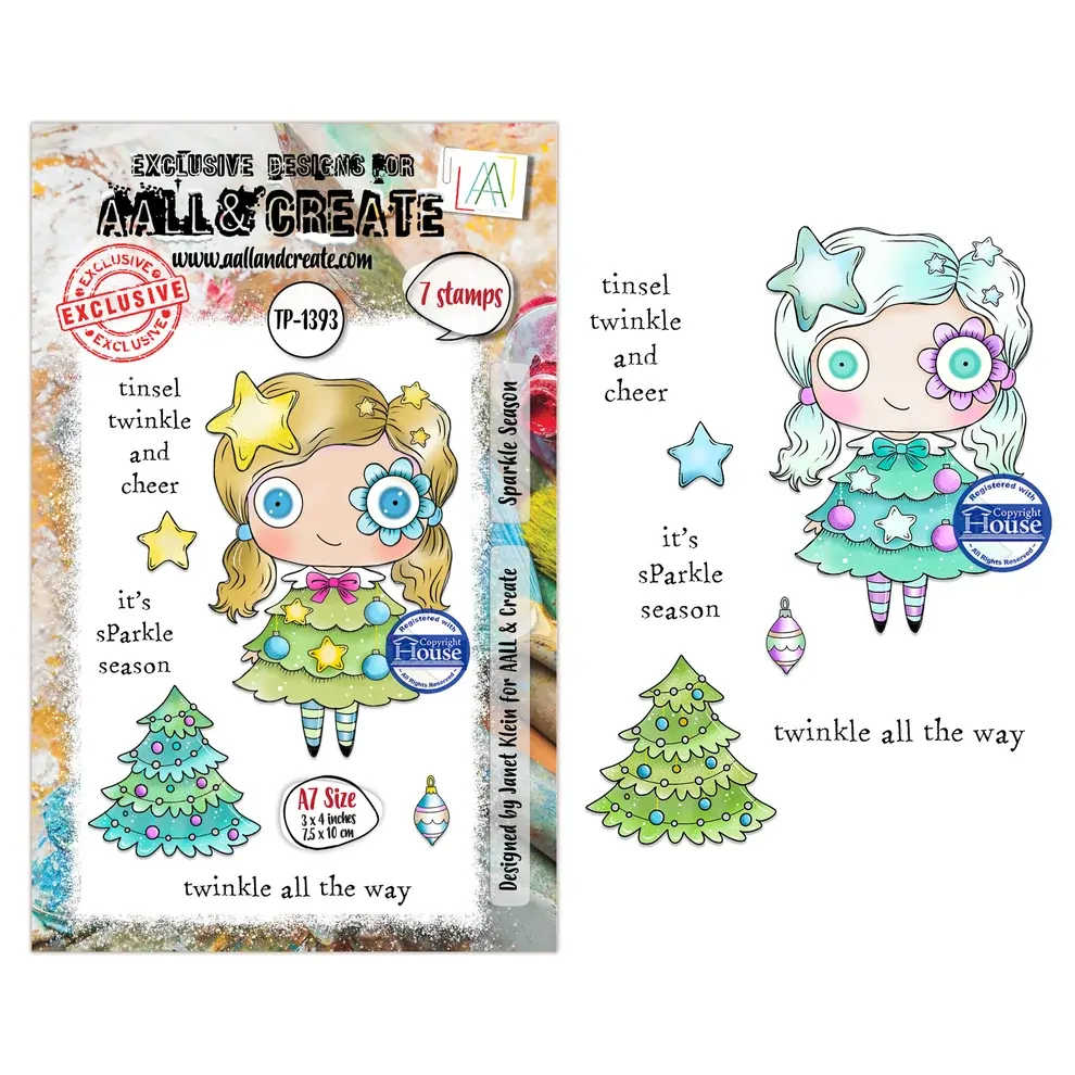 AALL & Create A7 Stamp Set - Sparke Season