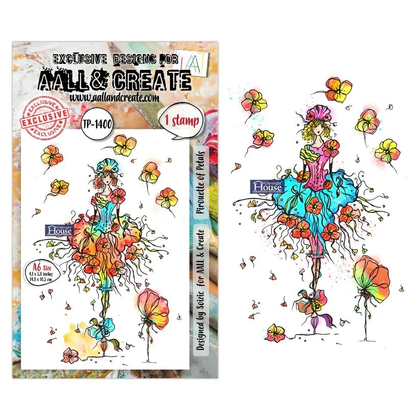 AALL & Create A6 Stamp Set - Pirouette of Petals