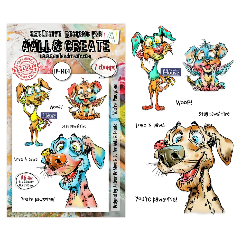 AALL & Create A6 Stamp Set - You're Pawsome