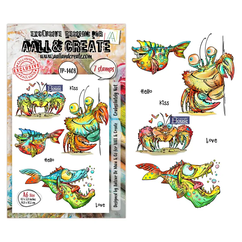 AALL & Create A6 Stamp Set - Crabsolutely Not