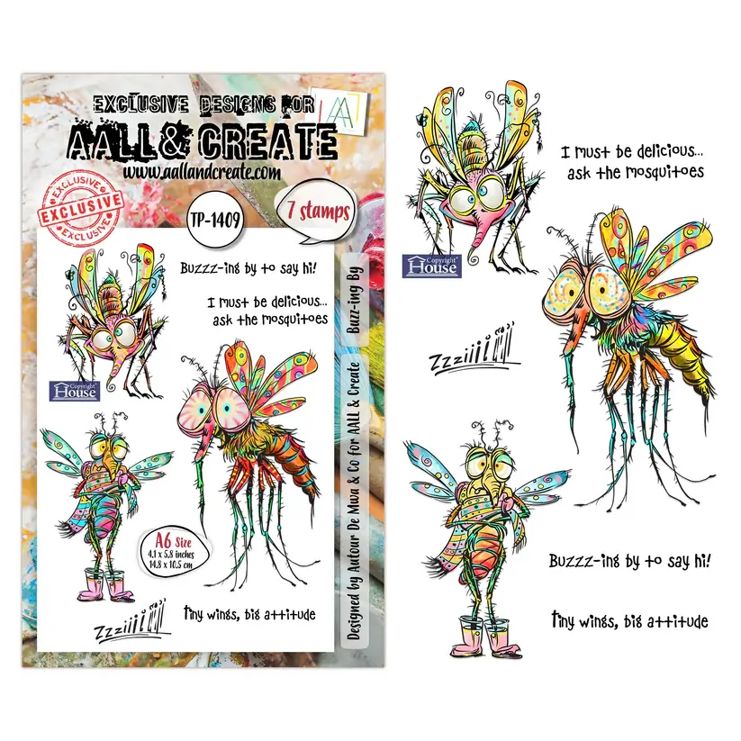 AALL & Create A6 Stamp Set - Buzz-ing By