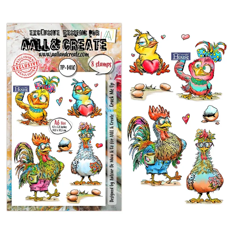 AALL & Create A6 Stamp Set - Crack Me Up