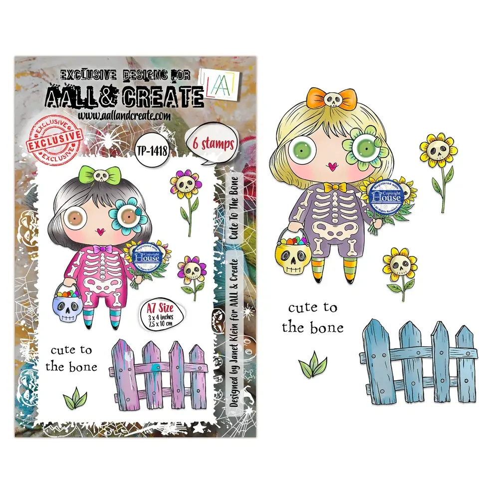 AALL & Create A7 Stamp Set - Cute to the Bone