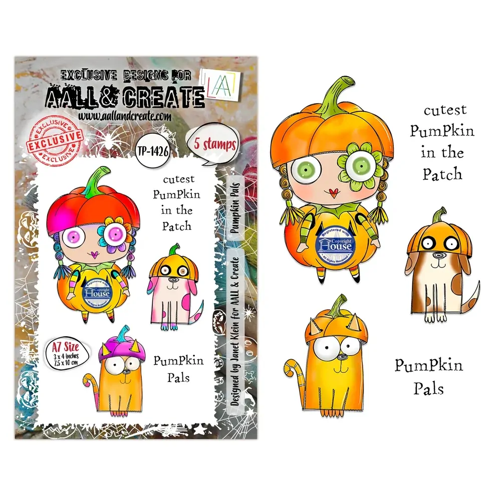 AALL & Create A7 Stamp Set - Pumpkin Pals