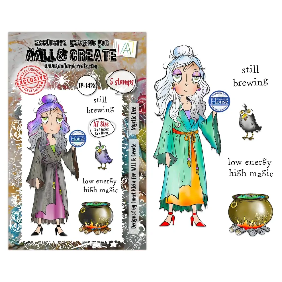 AALL & Create A7 Stamp Set - Mystic Dee
