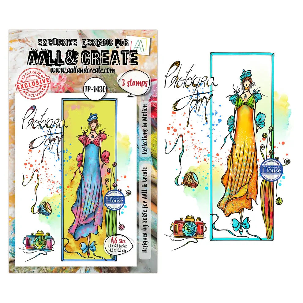 AALL & Create A6 Stamp Set - Reflections in Motion