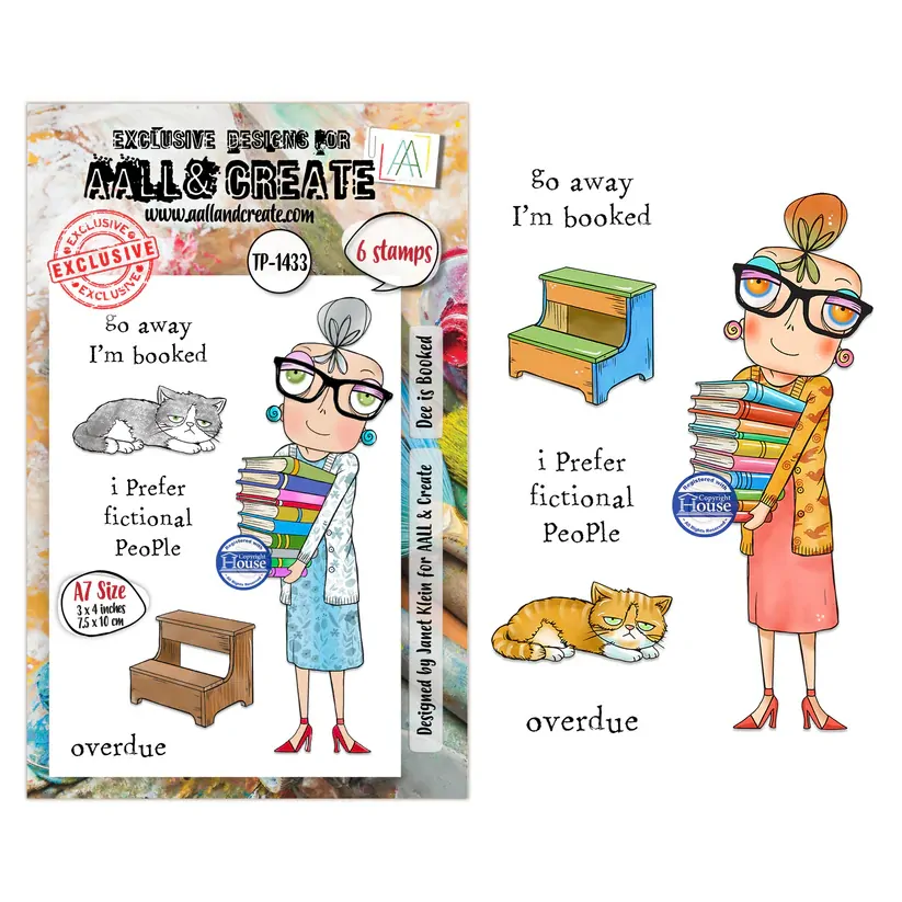AALL & Create A7 Stamp Set - Dee Is Booked