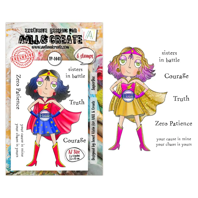 AALL & Create A7 Stamp Set - Super Dee