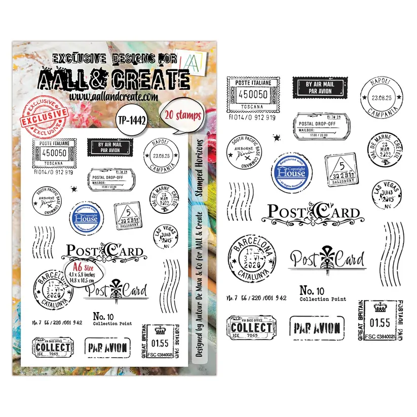 AALL & Create A6 Stamp Set - Stamped Horizons