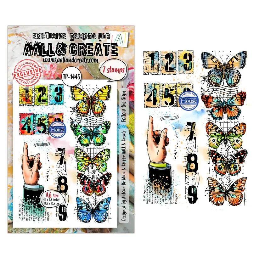 AALL & Create A6 Stamp Set - Follow The Sign