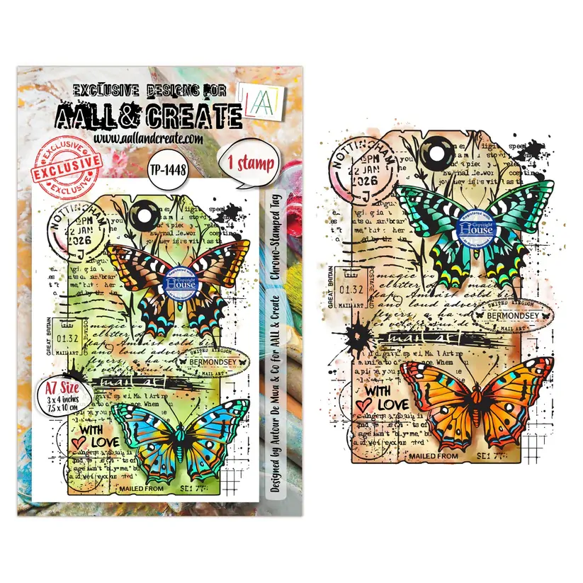 AALL & Create A7 Stamp Set - Chrono-Stamped Tag