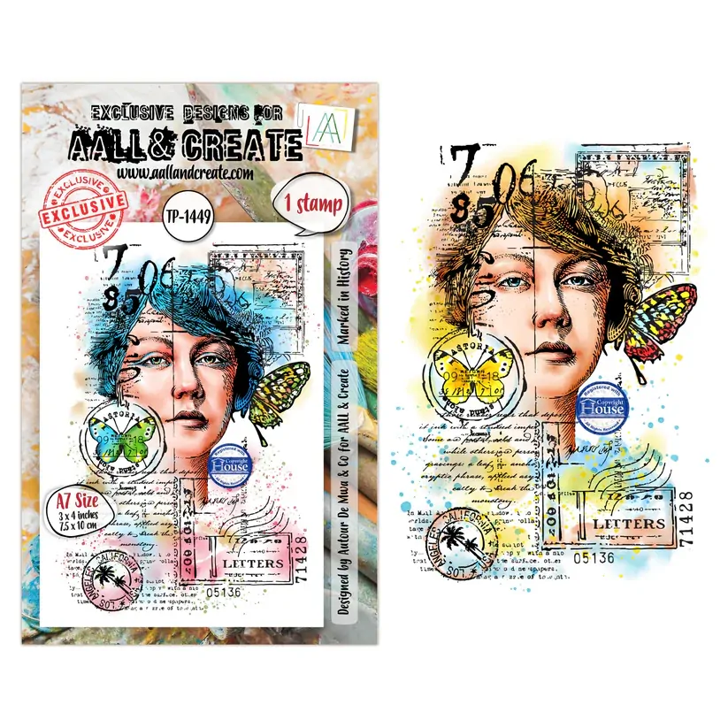 AALL & Create A7 Stamp Set - Marked In History