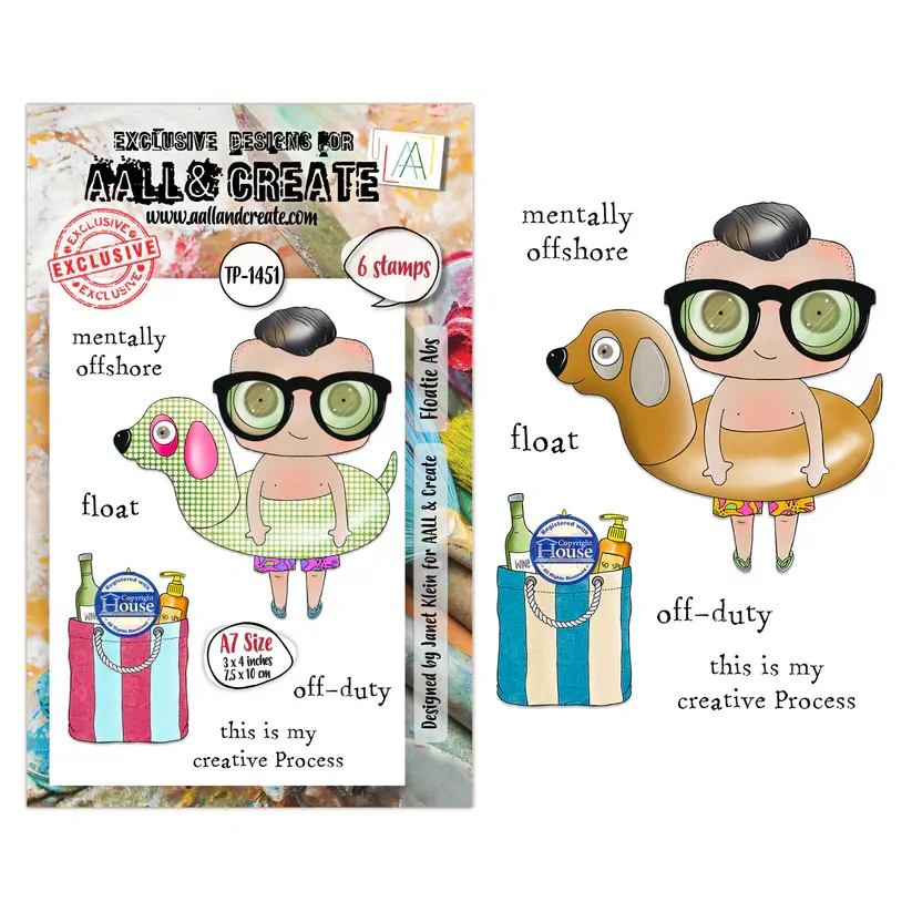 AALL & Create A7 Stamp Set - Floatie Abs