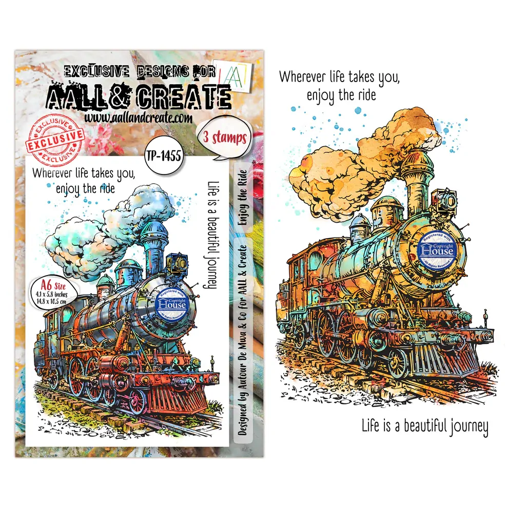AALL & Create A6 Stamp Set - Enjoy The Ride