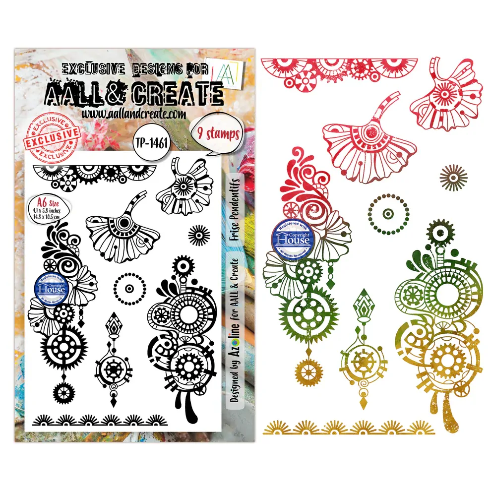 AALL & Create A6 Stamp Set - Frise Pendentifs