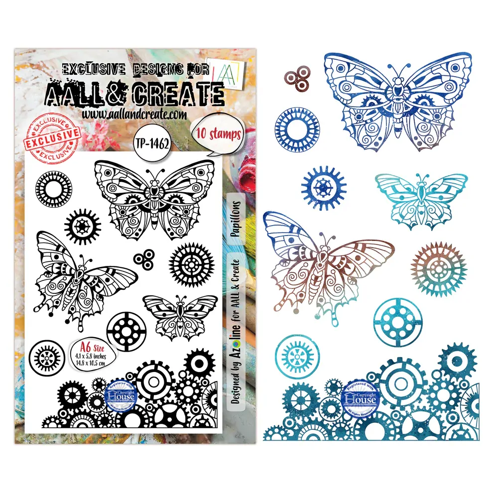 AALL & Create A6 Stamp Set - Papillons