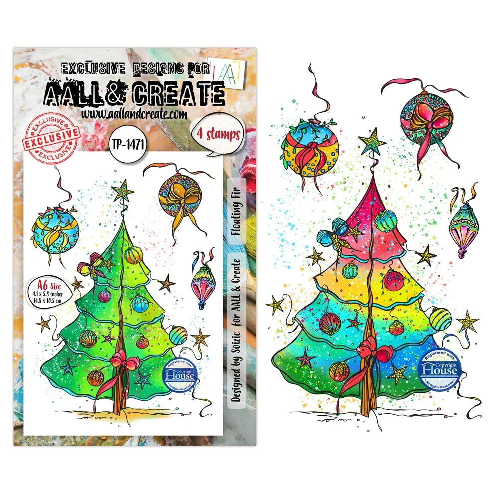 AALL & Create A6 Stamp Set - Floating Fur