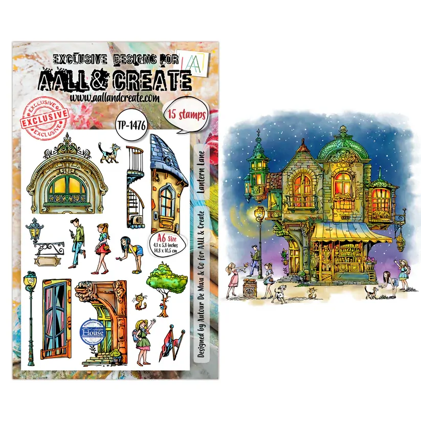 AALL & Create A6 Stamp Set - Lantern Lane