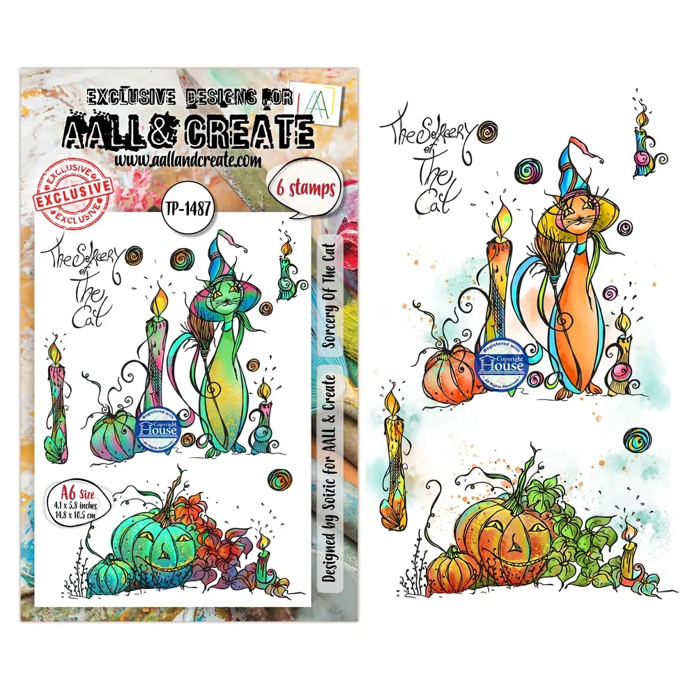 AALL & Create A6 Stamp Set - Sorcery Of The Cat