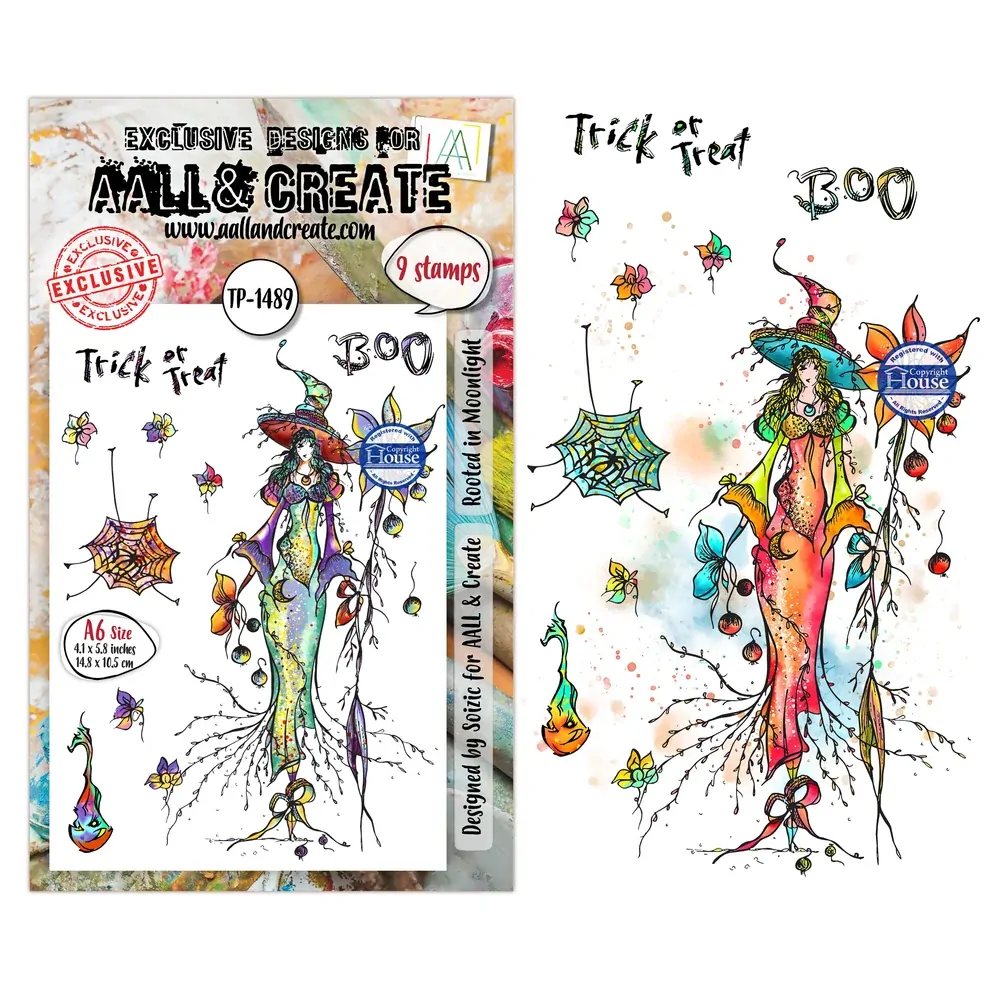 AALL & Create A6 Stamp Set - Rooted In Moonlight