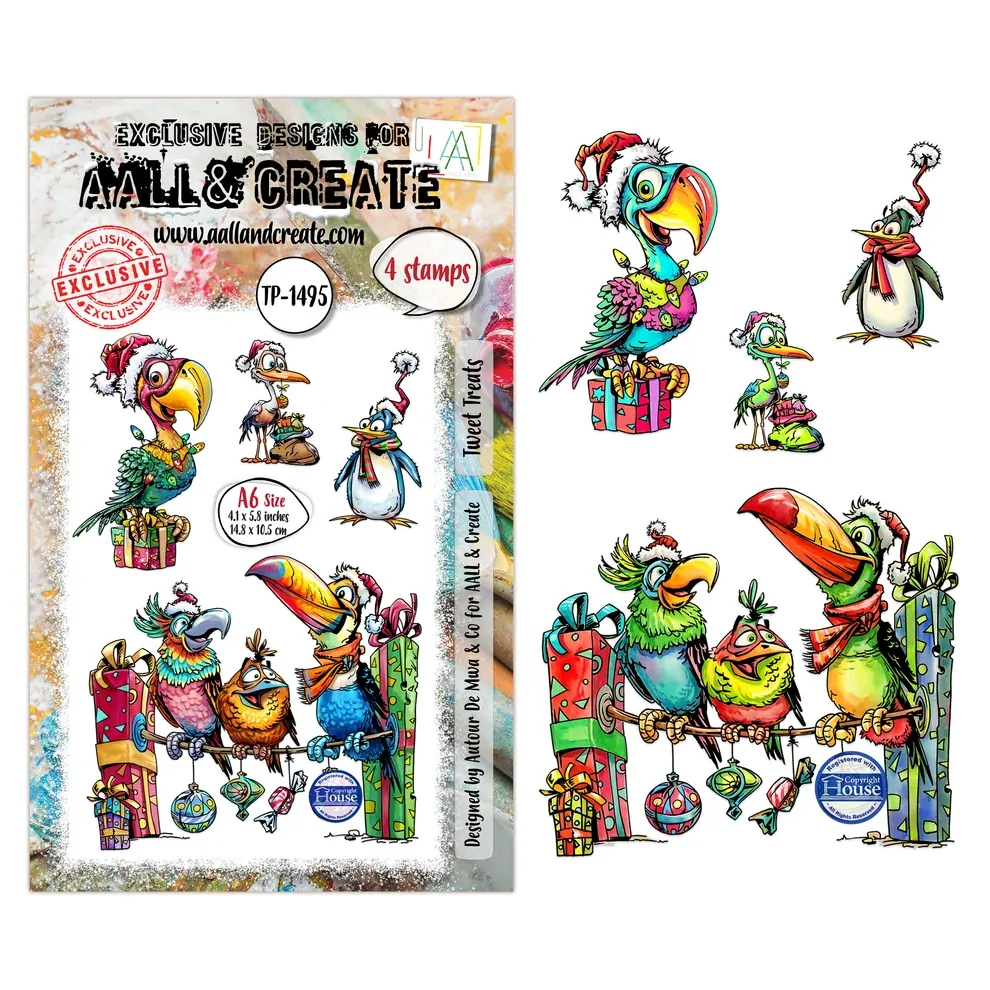 AALL & Create A6 Stamp Set - Tweet Treats