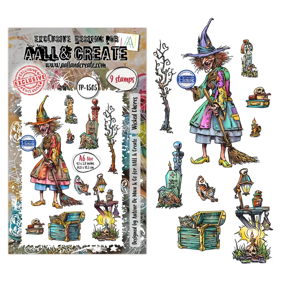AALL & Create A6 Stamp Set - Wicked Chores