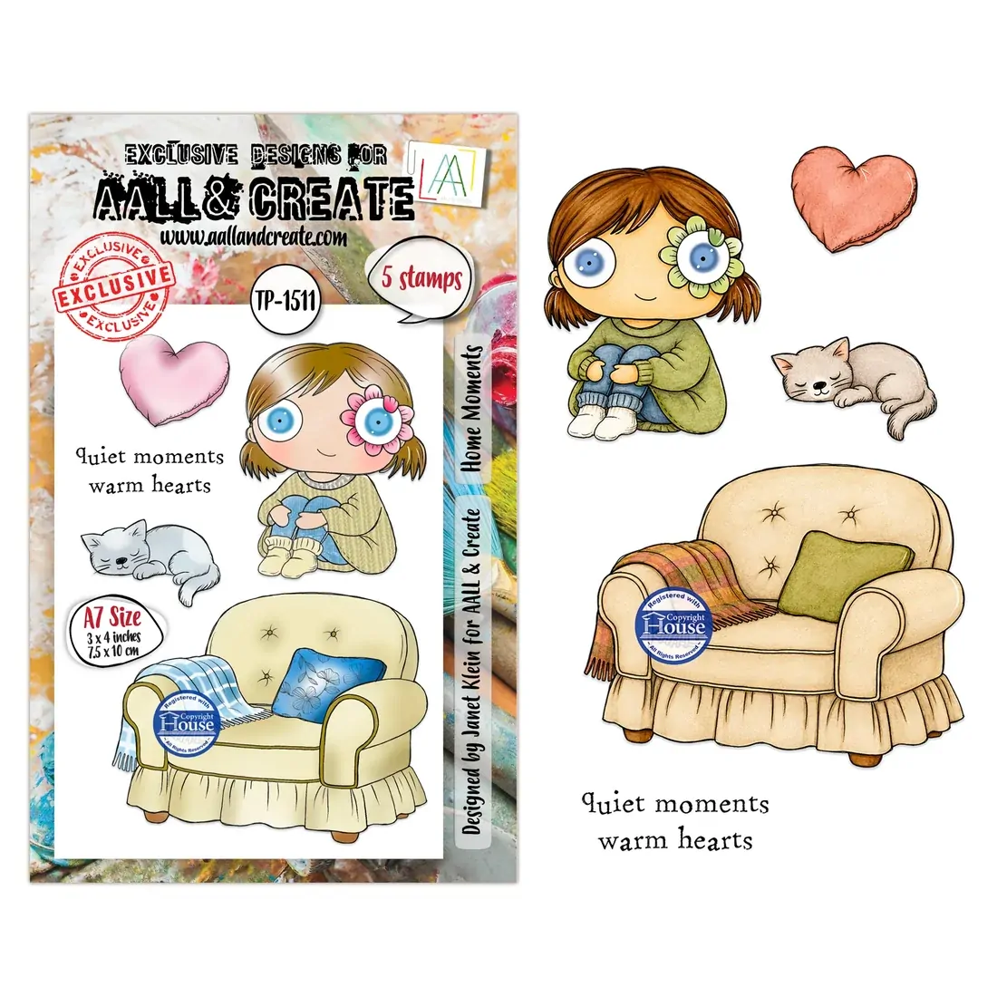 AALL & Create A7 Stamp Set - Home Moments